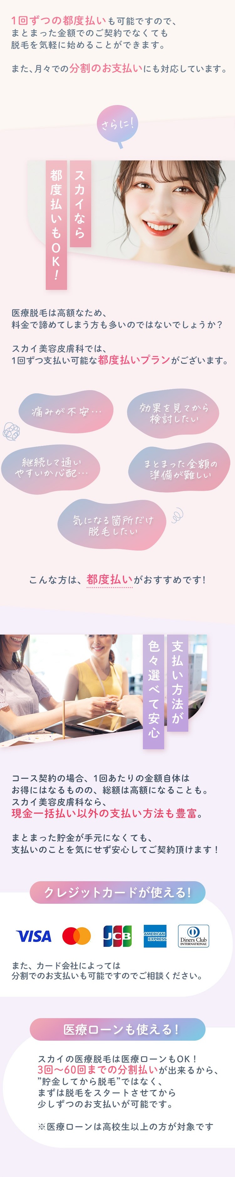 スカイなら都度払いもOK!