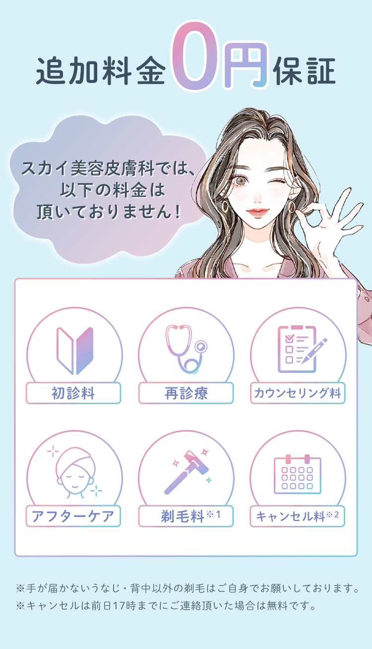 追加料金0円保証